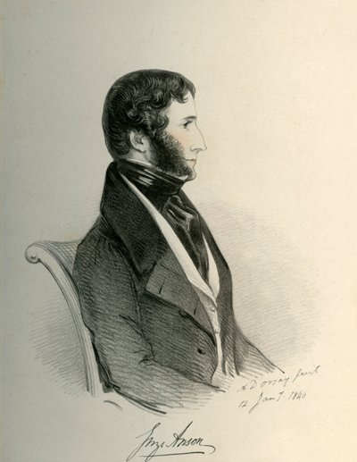 George Anson, 1840. tekijältä Richard James Lane