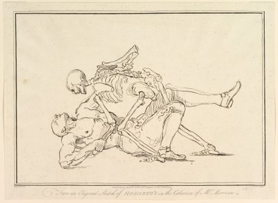 William Hogarthsin alkuperäisestä luonnoksesta Mr. Morrisonin kokoelmassa, 1. maaliskuuta 1782. tekijältä Richard Livesay