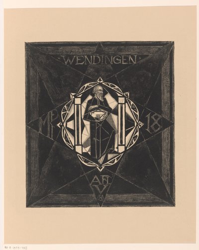 Kannen suunnittelu: Wendingen, 1918 tekijältä Richard Nicolaüs Roland Holst