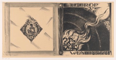 Kansisuunnittelu: Wendingen, Toorop-numero, 1928 tekijältä Richard Nicolaüs Roland Holst