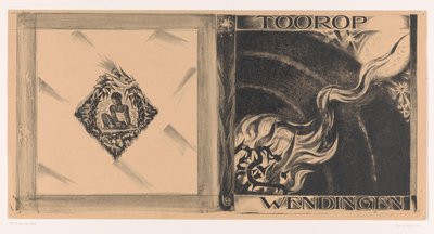 Kansisuunnittelu: Wendingen, Toorop-numero, 1928 tekijältä Richard Nicolaüs Roland Holst
