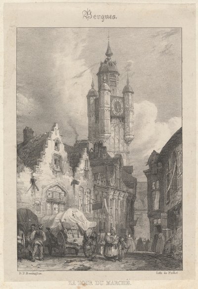 Bergues - Toritorni tekijältä Richard Parkes Bonington