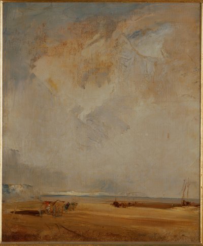 Normandian rannikko tekijältä Richard Parkes Bonington