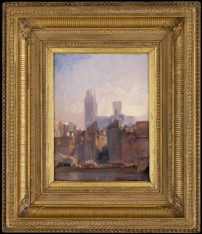 Rouenin katedraali, auringonnousu tekijältä Richard Parkes Bonington
