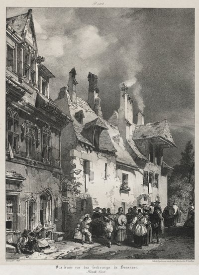Kuvankauniita ja romanttisia matkoja muinaisessa Ranskassa, Franche-Comté..., 1825. tekijältä Richard Parkes Bonington