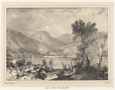 Killin järvi tekijältä Richard Parkes Bonington after Francois Alexandre Pernot