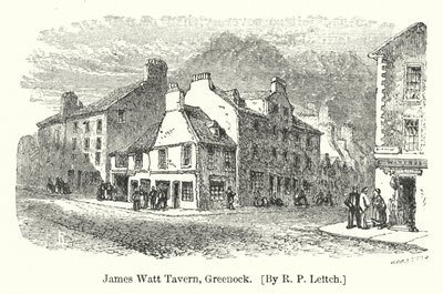 James Watt Tavern, Greenock (kaiverrus) tekijältä Richard Principal (after) Leitch