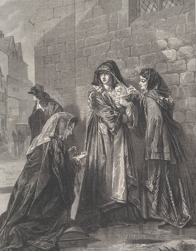 Flight of the Queen of James II, Illustrated London News, 3. elokuuta 1872. tekijältä Richard Principal Leitch