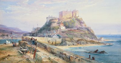 Mont Orgueilin linna, Gorey, Jersey, 1876 tekijältä Richard Principal Leitch