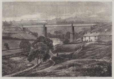 Mottram Viaduct Manchesterin, Sheffieldin ja Lincolnshiren rautatien varrella tekijältä Richard Principal Leitch