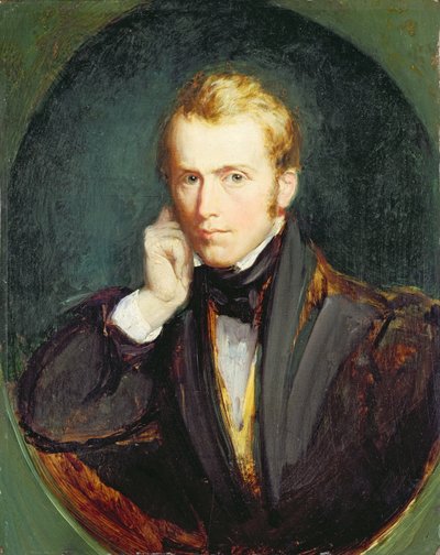 Omakuva, n. 1827-37 (öljy paneelille) tekijältä Richard Redgrave