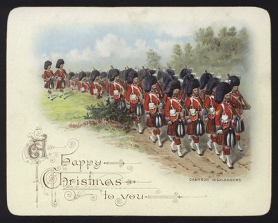 Cameron Highlanders (chromolitho) tekijältä Richard Simkin