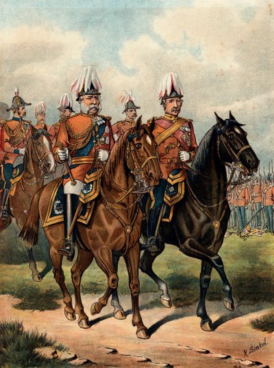 George William Frederick Charles, Cambridgen toinen herttua, brittiläinen sotilas, v. 1885 tekijältä Richard Simkin