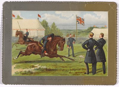Teltan kiinnitys kruunaako onni kaikki pyrkimyksesi tänä jouluna?, noin 1890 tekijältä Richard Simkin