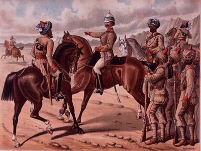 The Corps of Guides, n. 1895 (väri litho) tekijältä Richard Simkin