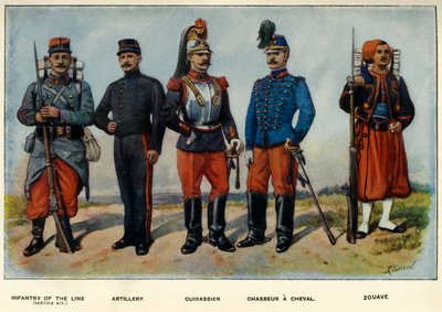 Ranskan armeijan tyypit, 1919. tekijältä Richard Simkin