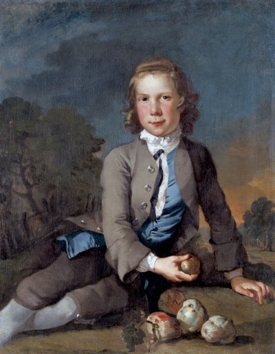 "Poika omenoiden kanssa", 1729-1740 tekijältä Richard Wilson