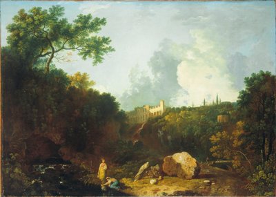 Maecenaksen huvila Tivolissa kaukaa nähtynä tekijältä Richard Wilson