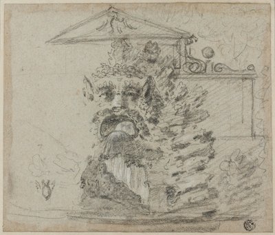 Il Mascherone, Rocaille-suihkulähde Villa Borghesen pihalla. tekijältä Richard Wilson