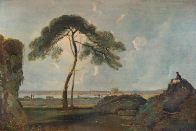 Italialainen maisema kivimäntyllä, c1756, 1938 tekijältä Richard Wilson