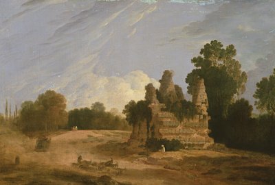 Horatii- ja Curiatii-hauta (öljy kankaalle) tekijältä Richard Wilson