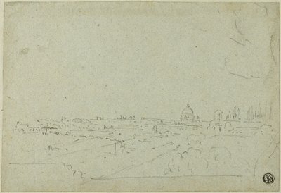 Näkymä Pietarinkirkkoon keisarien palatsista, Circus Maximus alapuolella. tekijältä Richard Wilson