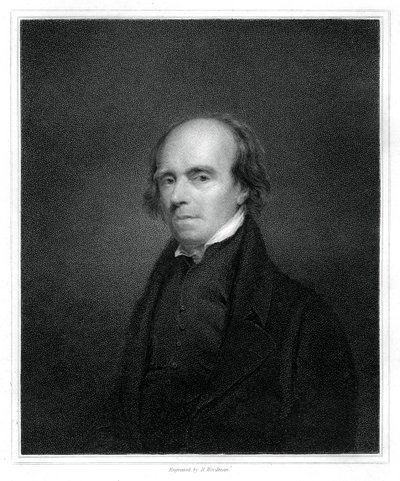 John Flaxman, brittiläinen suunnittelija, piirtäjä ja kuvanveistäjä, 1833. tekijältä Richard Woodman
