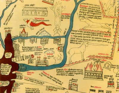 "Herefordin maailmankartta, n. 1280", 1944. tekijältä Richard de Bello