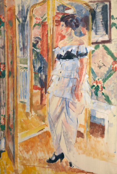 Retrato de Madame Giroux, c.1912-13 (óleo sobre tela) finlandês tekijältä Rik Wouters