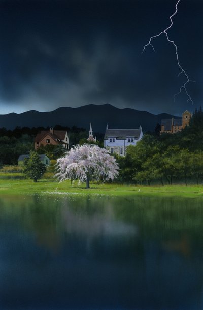 Julmin kuukausi, 2008 (akryyli laudalle) tekijältä Rob Wood