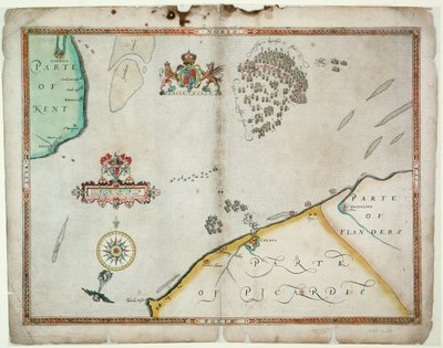 Taistelu Gravelinesin edustalla, 8. elokuuta 1588 tekijältä Robert (after) Adams