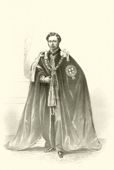 SAR Albert Edward Príncep de Gal·les (cromolitho) finlandès tekijältä Robert (after) Dudley