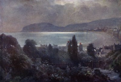 A Nocturne, Llandudno Bay (väri litho) tekijältä Robert (after) Fowler
