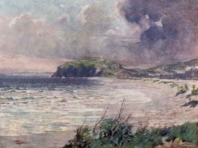 Breezy Morning, Llandudno Bay (väri litho) tekijältä Robert (after) Fowler