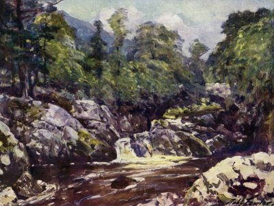 Lledrin laaksossa (väri litho) tekijältä Robert (after) Fowler
