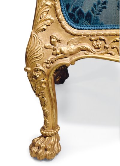 George III kullattu sohva tekijältä Robert Adam