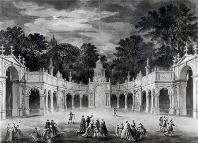 Illuminations Buckingham Housessa George III:n syntymäpäivän kunniaksi tekijältä Robert Adam
