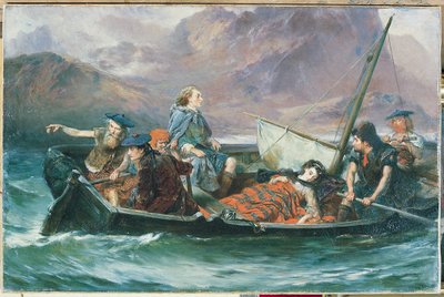 Charles Edward Stuartin vaeltamisen aikana (öljy kankaalle) tekijältä Robert Alexander Hillingford