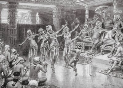 Suuri intialainen prinssi juhlii voittoa (litografia) tekijältä Robert Ambrose Dudley
