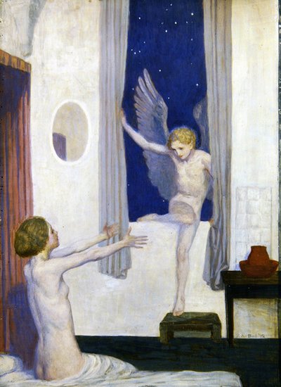 Cupidon vierailu tekijältä Robert Anning Bell