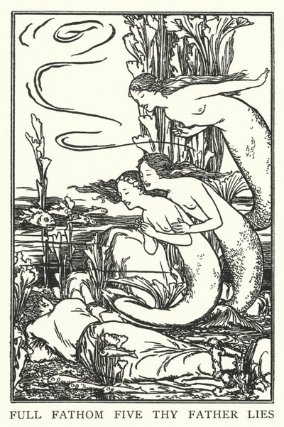 Täysi syvyys viisi isäsi valehtelee (litho) tekijältä Robert Anning Bell