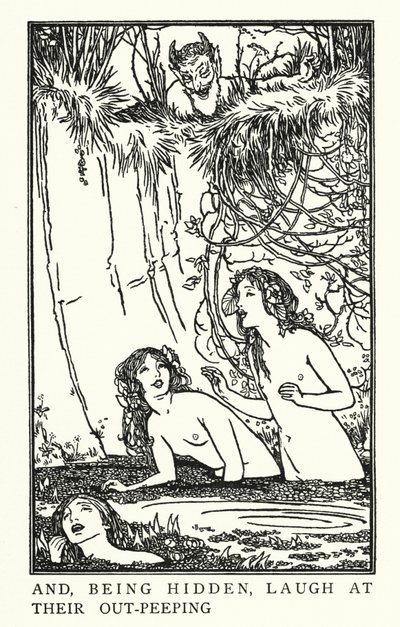Kuvitus John Keatsin runoille: Endymion (litho) tekijältä Robert Anning Bell