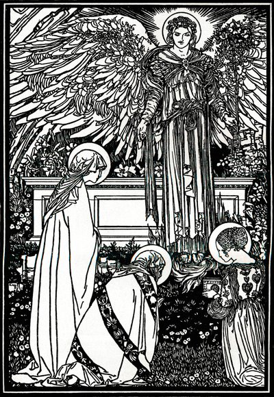 Kuvitus alttarikirjaan, 1892, 1897 tekijältä Robert Anning Bell