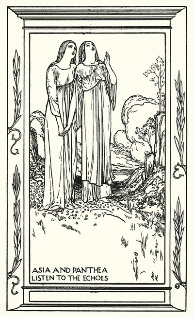 Shelley: Shelley: Prometheus Unbound (litografia). tekijältä Robert Anning Bell