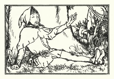 Viherpuun alla (litho) tekijältä Robert Anning Bell