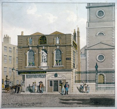 Aldgate House, Aldgate High Street, Lontoo, 1815 tekijältä Robert Blemmell Schnebbelie