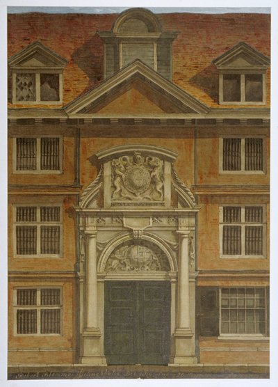 Blackwell Hall, Lontoon kaupunki, 1819 tekijältä Robert Blemmell Schnebbelie