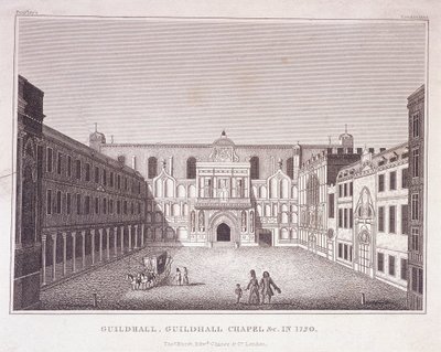 Guildhall, Lontoo, 1788 tekijältä Robert Blemmell Schnebbelie