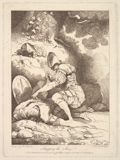 Tapattujen riisuminen, 15. marraskuuta 1779. tekijältä Robert Blyth