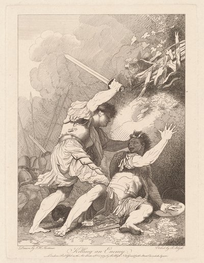Vihollisen tappaminen tekijältä Robert Blyth, after John Hamilton Mortimer